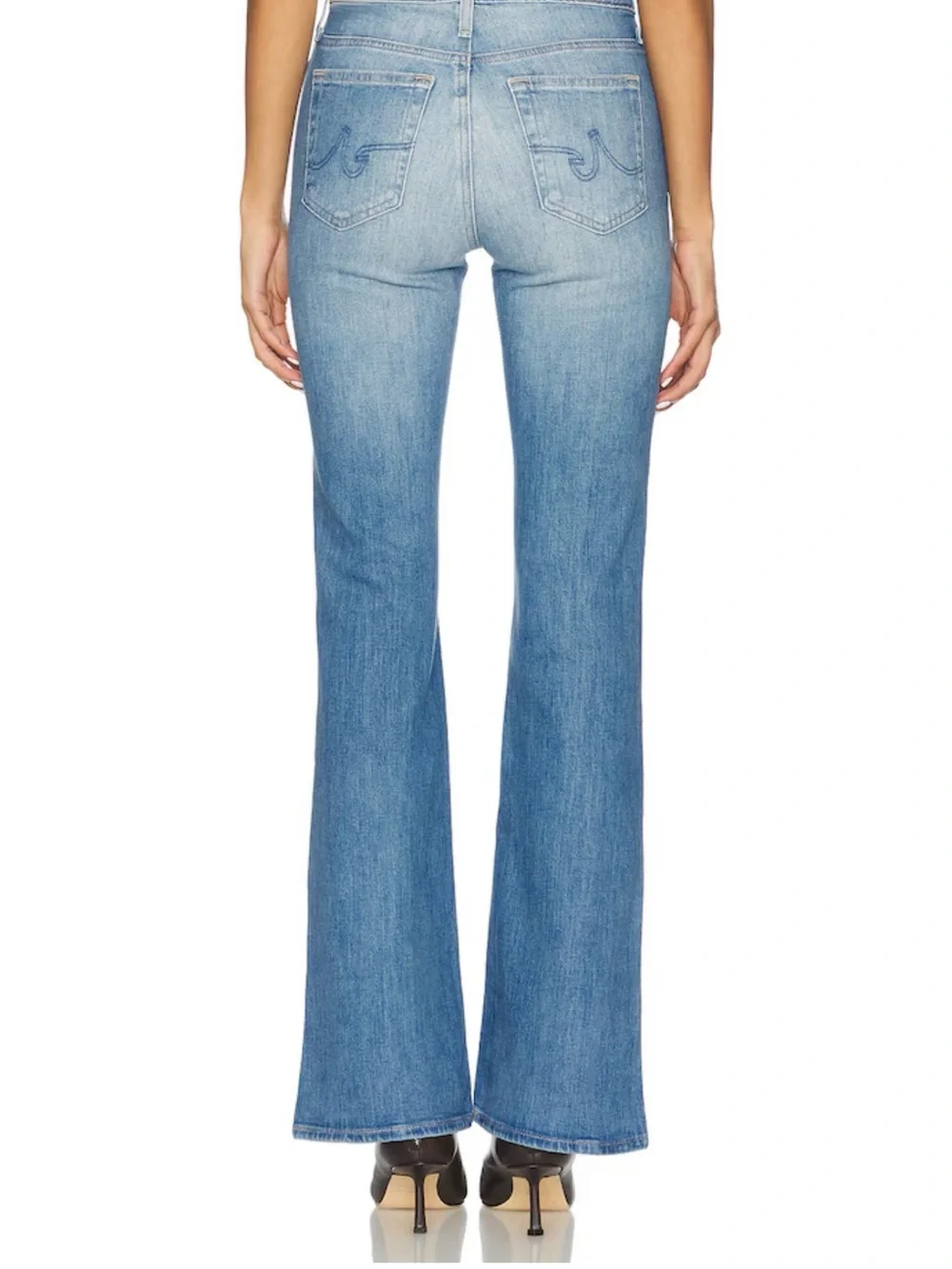 AG Adriano Goldschmied Light Blue Boot Cut Jeans 27x32 - Picture 3 of 10